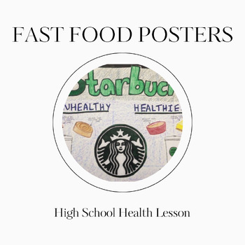 Preview of Fast Food Nutrition Lessons for Teen Healthy Eating: 4 Lessons!