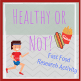 Fast Food: Nutritional Values Activity