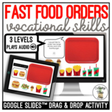 Fast Food Orders Drag & Drop Google Slides