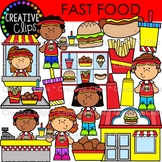 Fast Food Restaurant Clipart {Restaurant Kids Clipart}