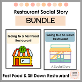 Fast Food and Sit Down Restaurant Social Story Bundle