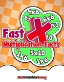 Fast Multiplication Facts {Mental Math Classroom Game}