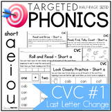 Fast Phonics - CVC 1 - Blending Practice - Short Vowels - 