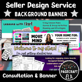 Preview of Fast Store Banner Design Service for TPT Sellers | Branding Images | NO LOGO