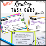 Fast Test Prep Task Cards Reading Comprehension Passages 2nd 3rd 4th 5th Grade