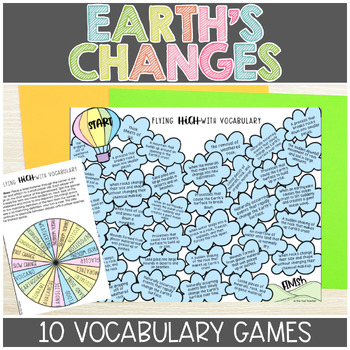 Preview of Fast and Slow Changes to the Earth's Surface Science Vocabulary Games