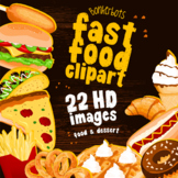 Fast food clip art pack