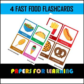 Fast food flashcards by new aslmad | TPT