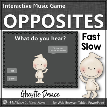 Preview of Halloween Music Tempo Fast and Slow Interactive Music Game {Ghostie Dance}