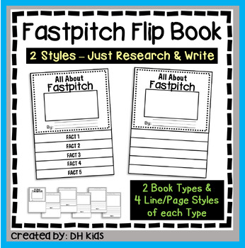 Preview of Fastpitch Report Book, Sports Research Writing Project, Physical Education