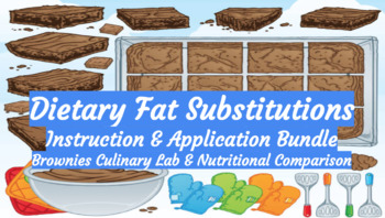 Preview of Dietary Fat Substitutions- Brownies Culinary Lab & Nutritional Comparison BUNDLE