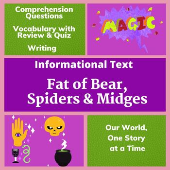 Preview of A Fun Informational Text: Fat of Bear, Spiders and Midges