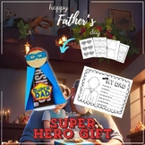 Father day Super Hero Chocolate bar Craft DIY Card Gift qu