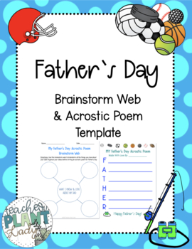 Father S Day Acrostic Poem Brainstorm Web Pdf Google Slides