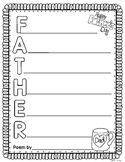 Free Father's Day Acrostic Poem Template