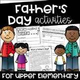 Father's Day Activities for Upper Elementary Math, Reading
