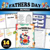 Father's Day Activity Bundle, Dad Coloring Pages, Kids Act