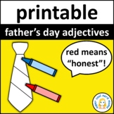 Father's Day Adjective Craft