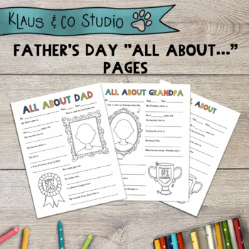 Download Grandpa Father S Day Worksheets Teaching Resources Tpt