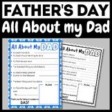 Father's Day "All About My Dad" Activity | Father's Day Qu