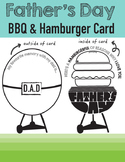 Father's Day Card - BBQ & Hamburger