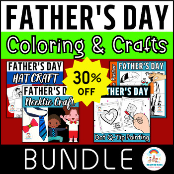 Preview of Father's Day BUNDLE - I Love My Dad Activities Fun PACK