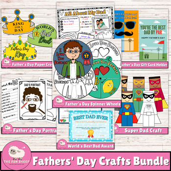 Preview of Father's Day Bundle: Gifts, Coloring, Decorations | Fathers Day Activities