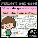 Father's Day Card Activity For Dad, Stepdad, Grandpa and U