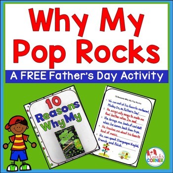 Preview of Father's Day Card Activity | Why My Pop Rocks