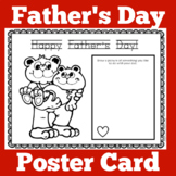 Fathers Day Card Craft |  Worksheet Activity Preschool Kin