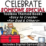 Father's Day Card Craft Writing Templates Notes with Toolb