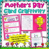 Mother's Day Card Craftivity (Father's Day card file is included, too!)