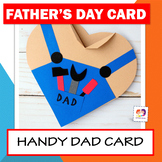 Father's Day Card - Father's Day Craft - Handy Dad Heart Card