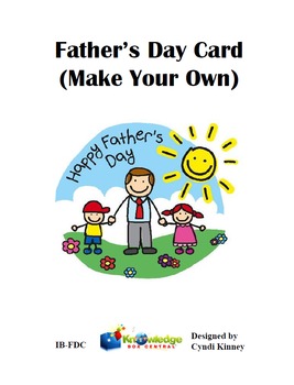 Preview of Father's Day Card (Make Your Own) - FREE