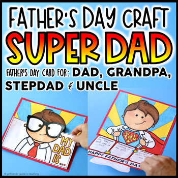 Preview of Father's Day Card | SUPER DAD CRAFT
