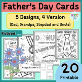 Father's Day Cards - 5 Designs, 4 Versions (Dad, Grandpa, 