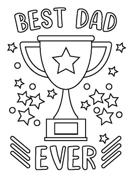 Preview of Father's Day Cards : Dad Coloring Pages | Fathers Day Activities | Gifts for Dad