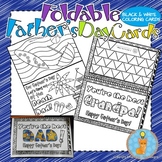 Father's Day Cards Foldable Craft and Coloring Printable -