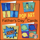 Ready-to-Color "Pop Art" Father's Day Cards | Great Father
