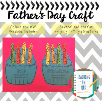 Preview of Father's Day Celebrate Cake Craft