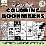 Father’s Day Coloring Bookmarks, Father’s Day Craft, Bilin