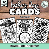 Father’s Day Coloring Card, Father’s Day Card Craft