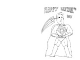HomeMade Father's Day Card - Coloring Cards - 3 Options - 