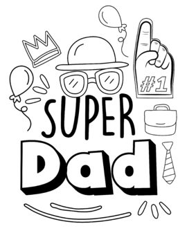 Father's Day Coloring Pages by Creative Printables By Marn | TpT