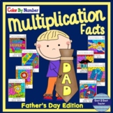 Father's Day Coloring Pages Color By Number Multiplication