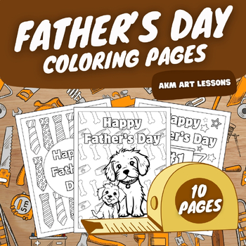 Preview of Father's Day Coloring Pages - Coloring Sheets - Coloring Book