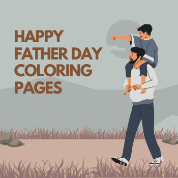 Preview of Father's Day Coloring Pages | End of the year activities