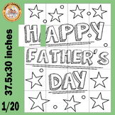 Father's Day Coloring Pages activities Collaborative Poste