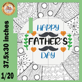 Father's Day Coloring Pages activities Collaborative Poste