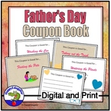 Father's Day Coupon Book with Poem and Writing Page with E